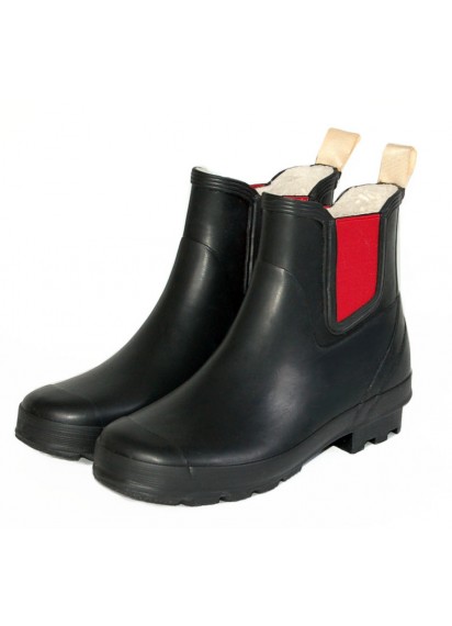 Chelsea Boots 2-Tone Black Red